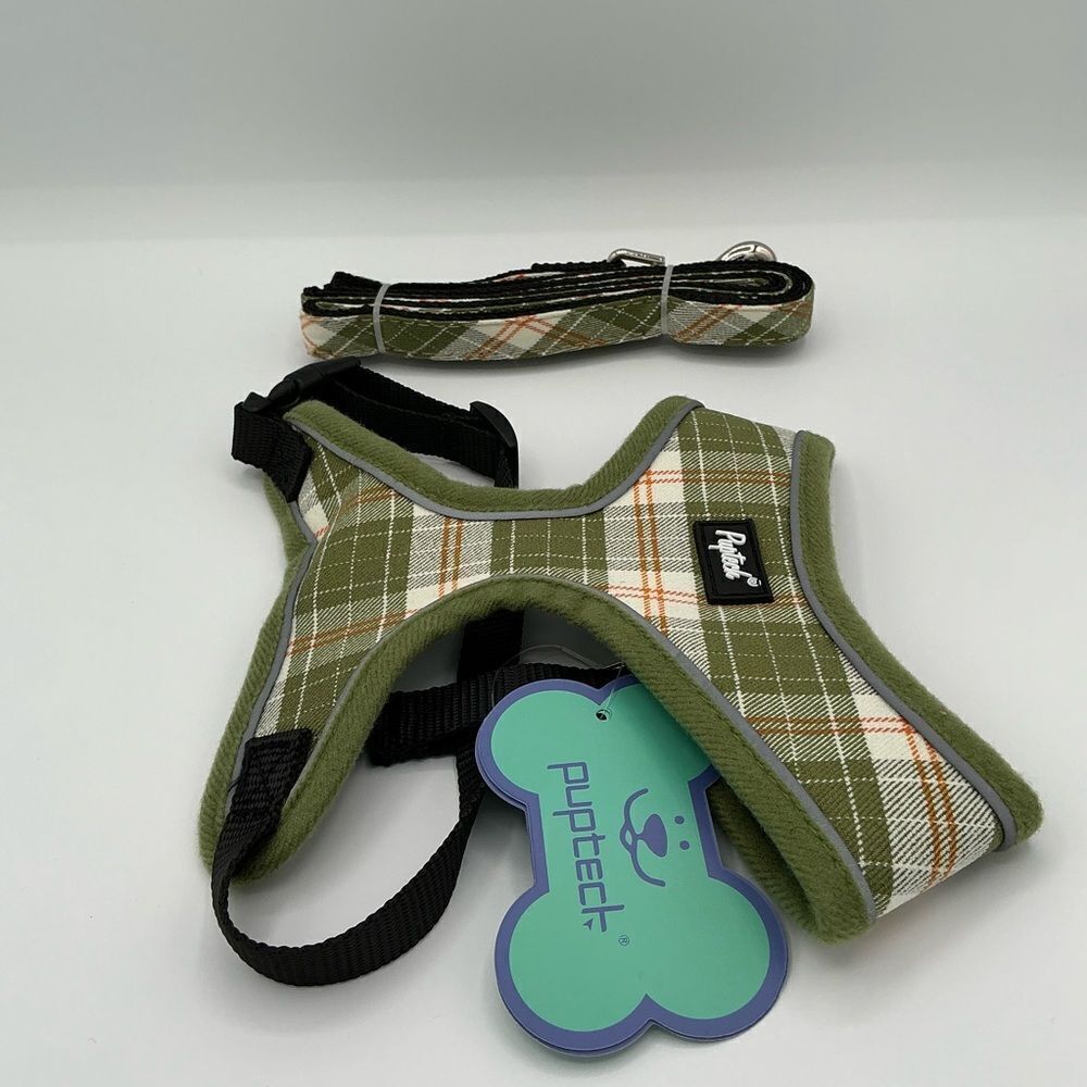 PUPTECK Soft Mesh Dog Harness and Leash Set Pet size S NWT